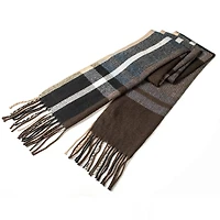 Alpine Swiss Men's Scarf Soft 80 Inch Long Warm Scarves Plaids Winter Shawl