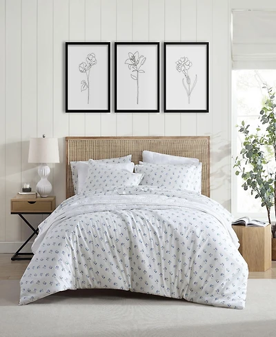 Stone Cottage Sketchy Ditsy Cotton Blue 3 Piece Duvet Cover Set-King
