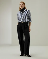 Lilysilk Women's The Amalfi Stripe Silk Shirt