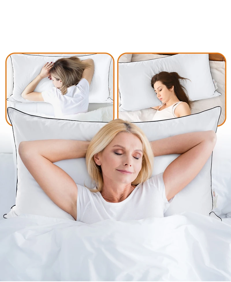 Cheer Collection Adjustable Layer Soft 2-Pack Pillows