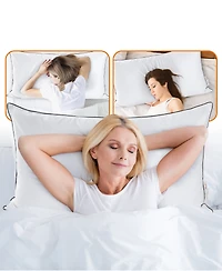 Cheer Collection Adjustable Layer Soft 2-Pack Pillows