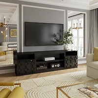 Boyel Living Elegant Multifunctional Tv Stand with Ample Storage and Stylish Design