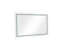 gaomon Bathroom Vanity Mirror Lighted Bathroom Aluminum Mirror 6000K Led Anti-Fog Dimmable Makeup Mirror 72 x 36 Inch White One Size