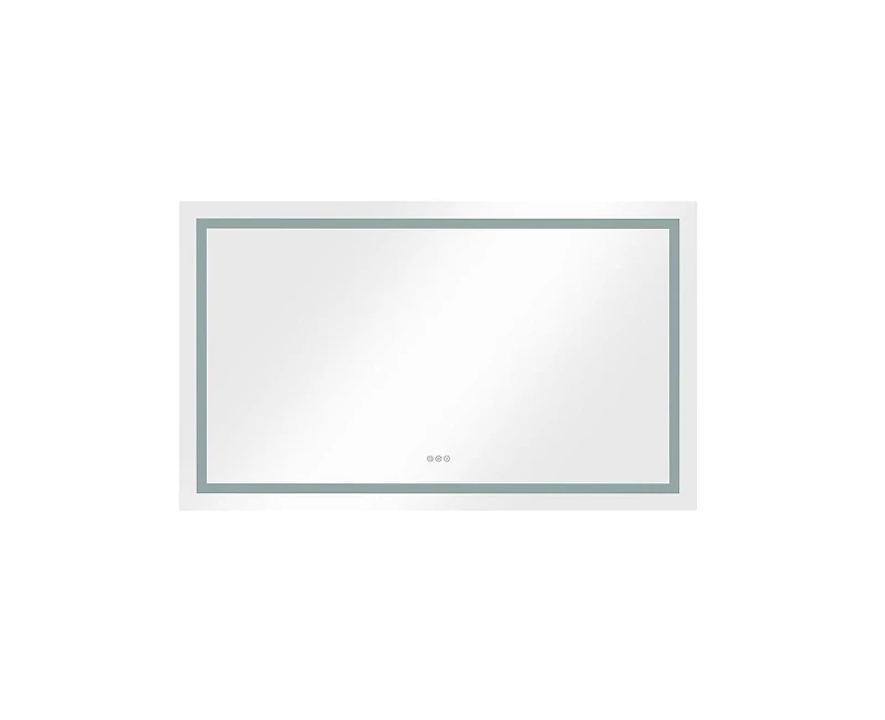 gaomon Bathroom Vanity Mirror Lighted Bathroom Aluminum Mirror 6000K Led Anti-Fog Dimmable Makeup Mirror 72 x 36 Inch White One Size