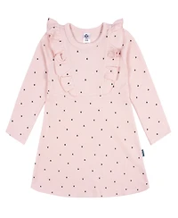 Gerber Toddler Girls Long Sleeve Ruffle Dress