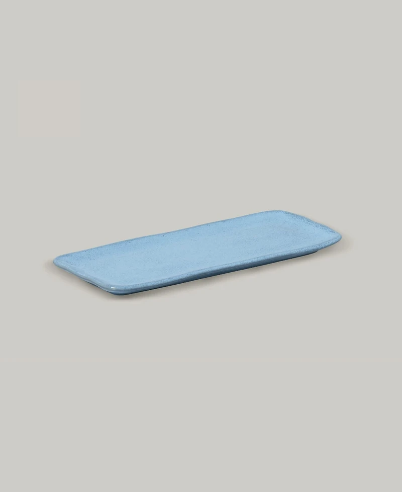 Porto Brasil 8.6" Stoneware Rectangular Platters, Set of 4