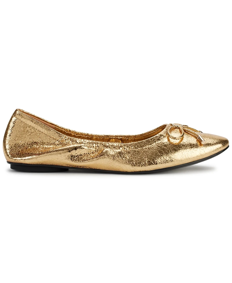 Karl Lagerfeld Paris Women's Velma Almond Toe Ballet Flats