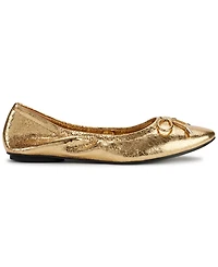 Karl Lagerfeld Paris Women's Velma Almond Toe Ballet Flats