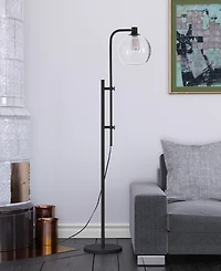 Hudson & Canal 68" Metal Antho Height-Adjustable Floor Lamp