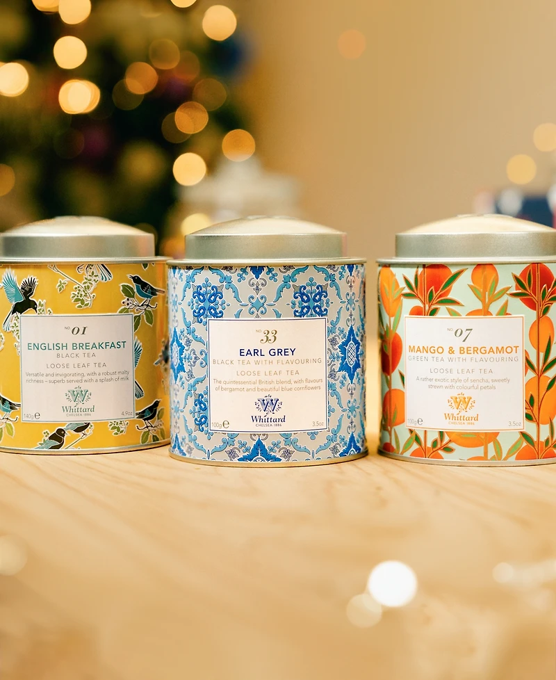 Whittard of Chelsea Tea Discoveries Caddy Selection, 3 Piece