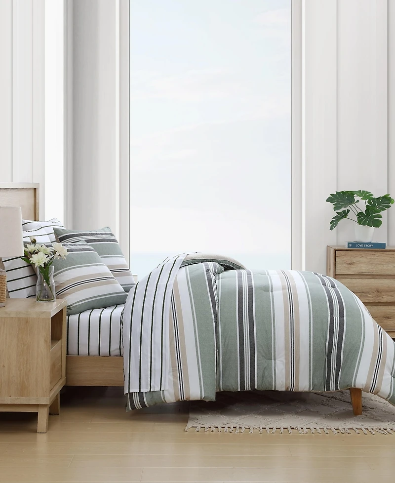 Nautica Prospect Harbor Reversible 3-Pc. Comforter Set, Full/Queen
