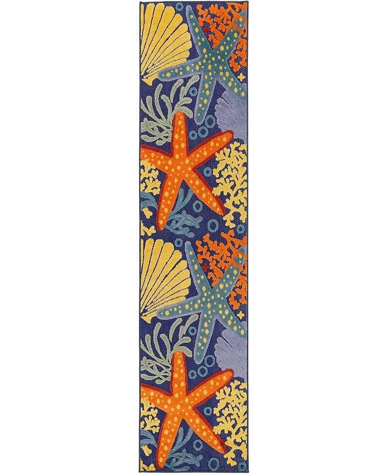 Nourison Home Aloha ALH24 2'3"x8' Runner Area Rug