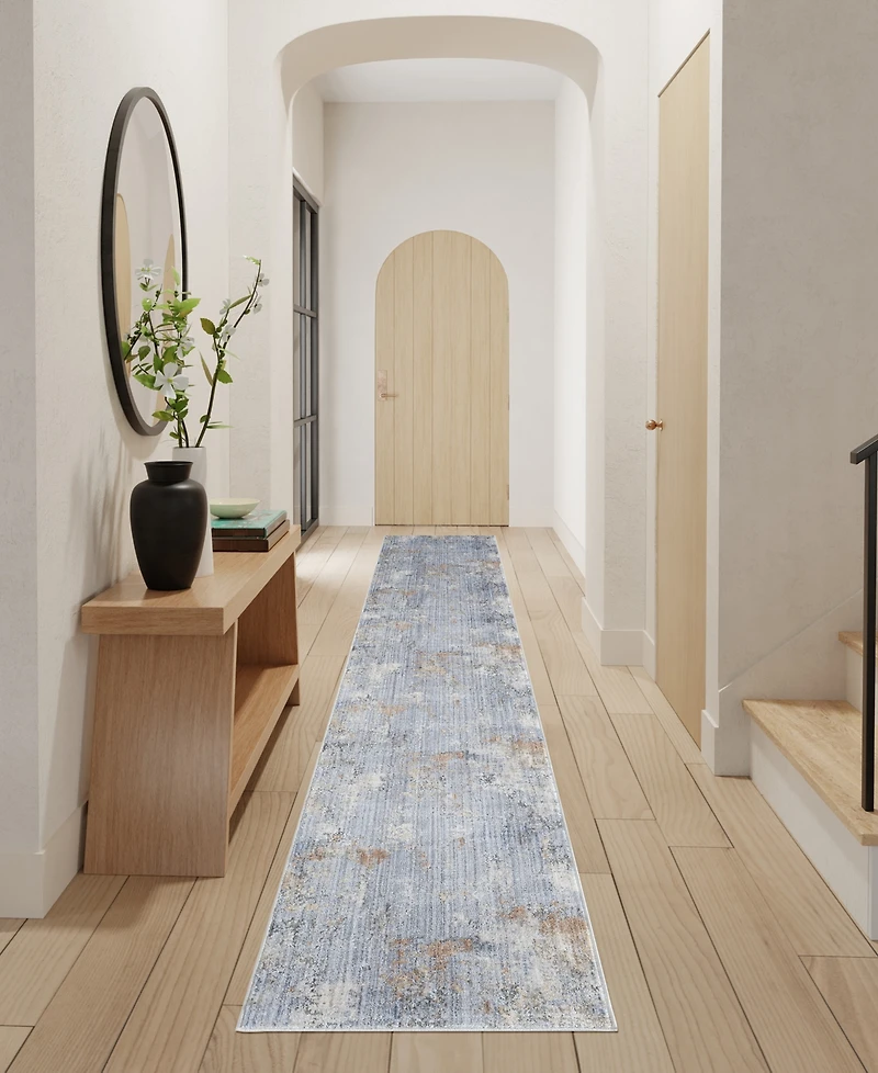 Nourison Home Abstract Hues ABH01 2'2"x12' Runner Area Rug