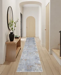 Nourison Home Abstract Hues ABH01 2'2"x12' Runner Area Rug