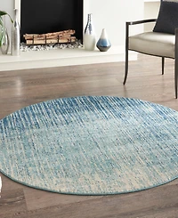 Nourison Home Passion PSN09 5'x5' Round Area Rug