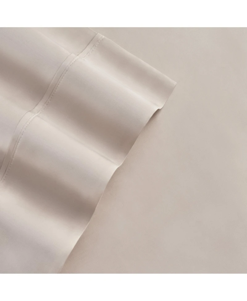 Aston and Arden Eucalyptus Tencel Queen Sheet Set, 1 Flat Sheet, Fitted 2 Pillowcases, Ultra Soft Fabric, Breathable Cooling, Eco-Friendl