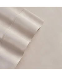 Aston and Arden Eucalyptus Tencel Queen Sheet Set, 1 Flat Sheet, Fitted 2 Pillowcases, Ultra Soft Fabric, Breathable Cooling, Eco-Friendl