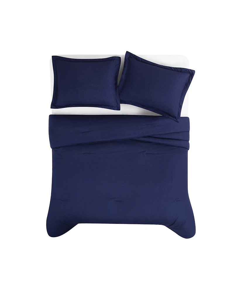 Brookyln Loom 100% Linen Cover 3-Pc. Comforter Set