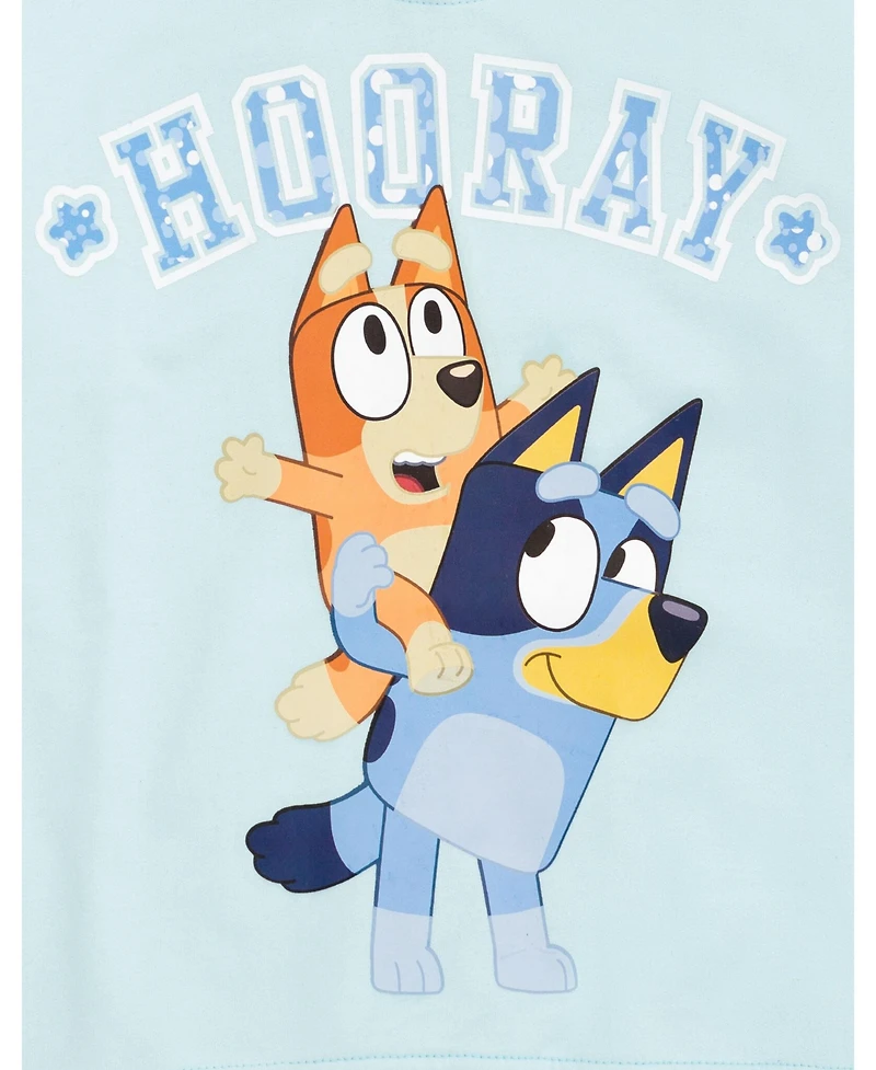 Bluey Girls Fleece Sweatshirt and Pleated Skirt