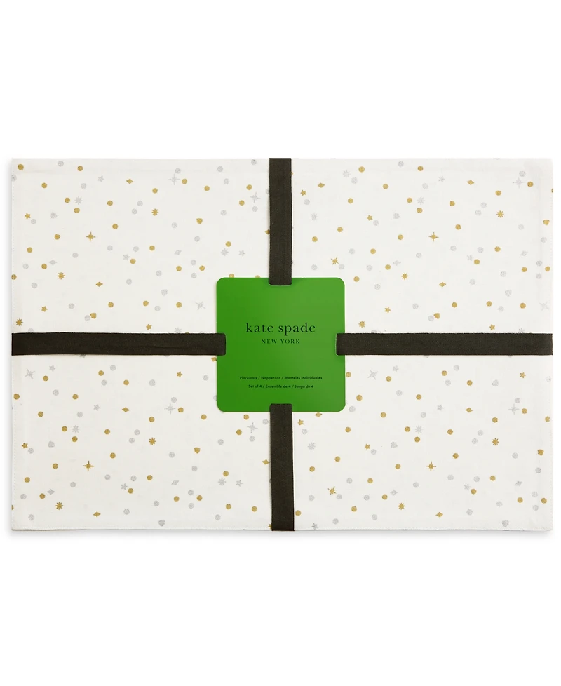 Kate Spade New York Celebration Confetti Dot Placemat 13" x 19", Set of 4