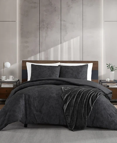 Kenneth Cole New York Silhouette Floral 4-Pc. Comforter Set