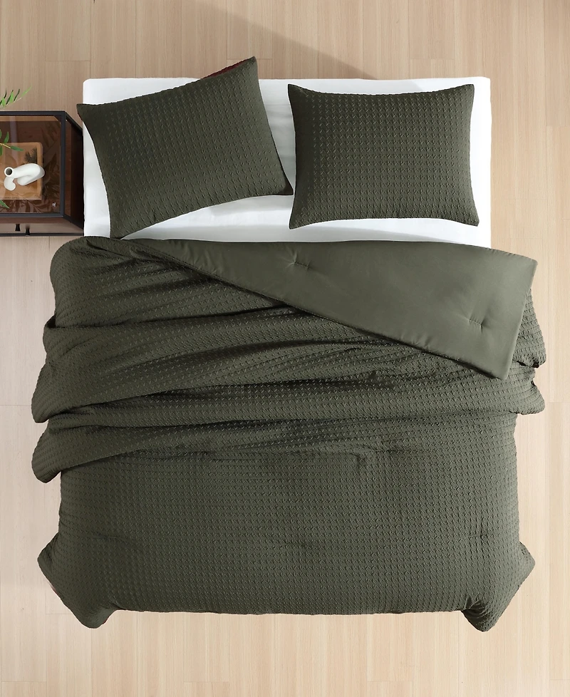 Kenneth Cole New York Houndstooth Embossed -Pc. Comforter Set