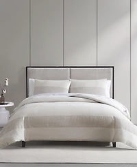 Vera Wang Chenille Waffle Stripe 3-Pc. Duvet Cover Set, King