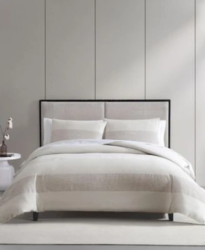 Vera Wang Chenille Waffle Stripe Duvet Cover Sets