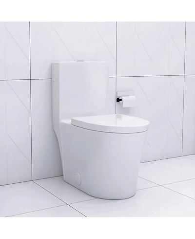 Streamdale Furniture Elongated One Piece Toilet White