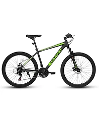 Streamdale Furniture 26-inch mountain bike adult aluminum frame shock absorbing front fork bike 21-speed disc brake mountain bike