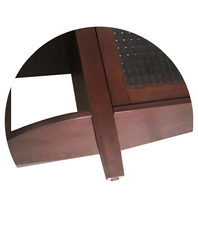 Kings Brand Furniture Kings Brand Walnut Finish Wood Entryway Console Sofa Storage Buffet Table