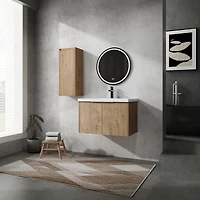 Streamdale 30" Wall-Mounted Vanity w/ Sink and Cabinet