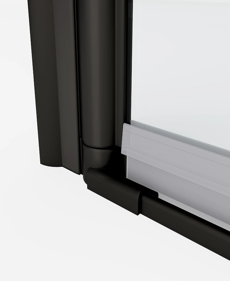 1 3/8" adjustment, universal pivot shower door, with 1/4" tempered glass