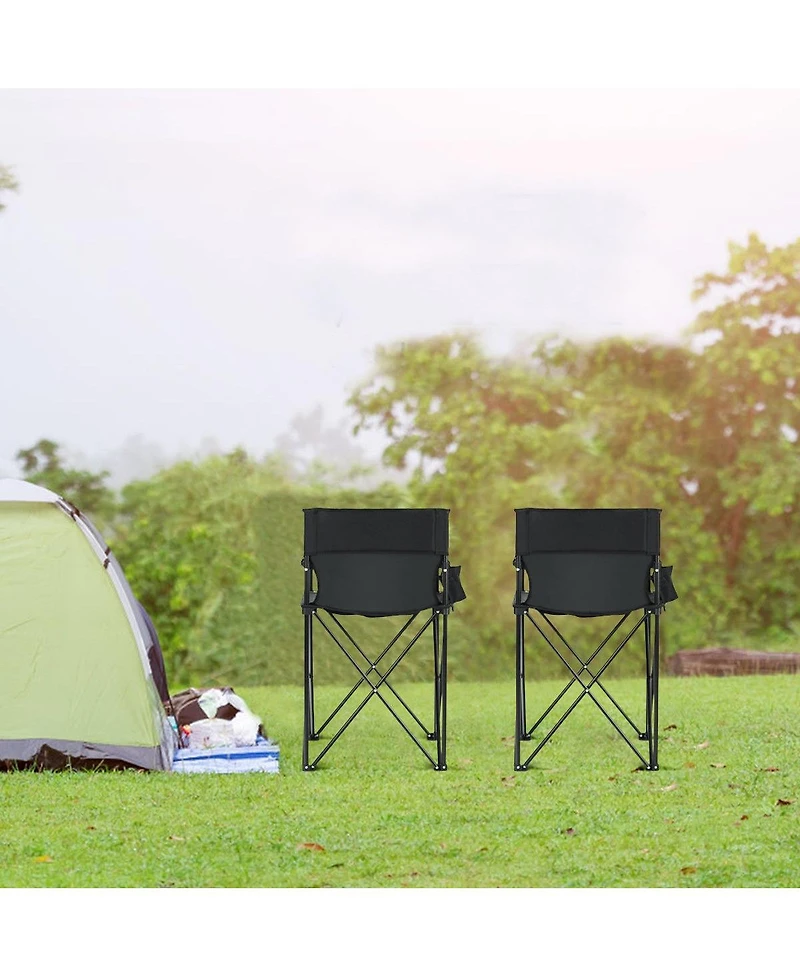 Sugift Portable 38 Inch Oversized High Camping Fishing Folding Chair