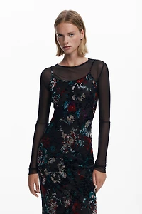 Desigual Women's Mesh combo dress