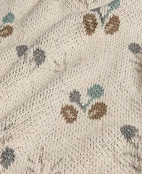 Crane Baby Infants Avery Cotton Poppy Knitted Blanket