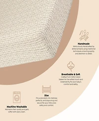 Crane Baby Infants Cove Hashtag Fitted Crib Sheet