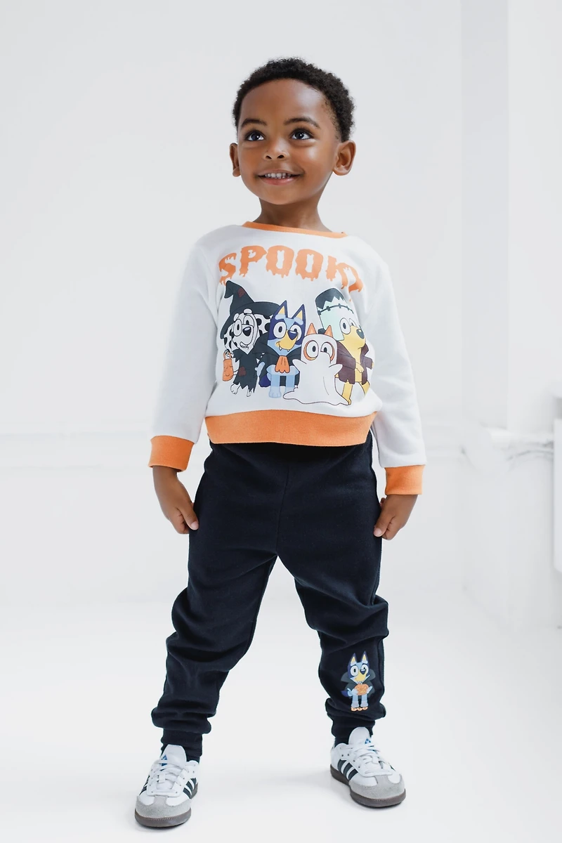 Bluey Boys Fleece Sweatshirt and Jogger Pants Outfit Set
