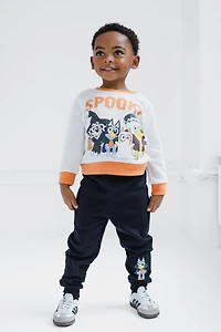 Bluey Boys Fleece Sweatshirt and Jogger Pants Outfit Set