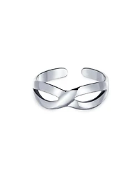 Bling Jewelry Romantic Midi Finger Infinity Love Knot Toe Ring in Sterling Silver