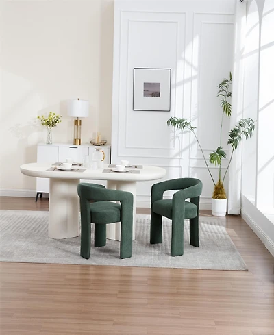Streamdale Furniture Dining Chair Set of 2 green