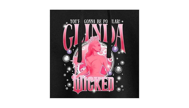 Hybrid Apparel Trendy Juniors Wicked Glinda Graphic Cropped Hoodie