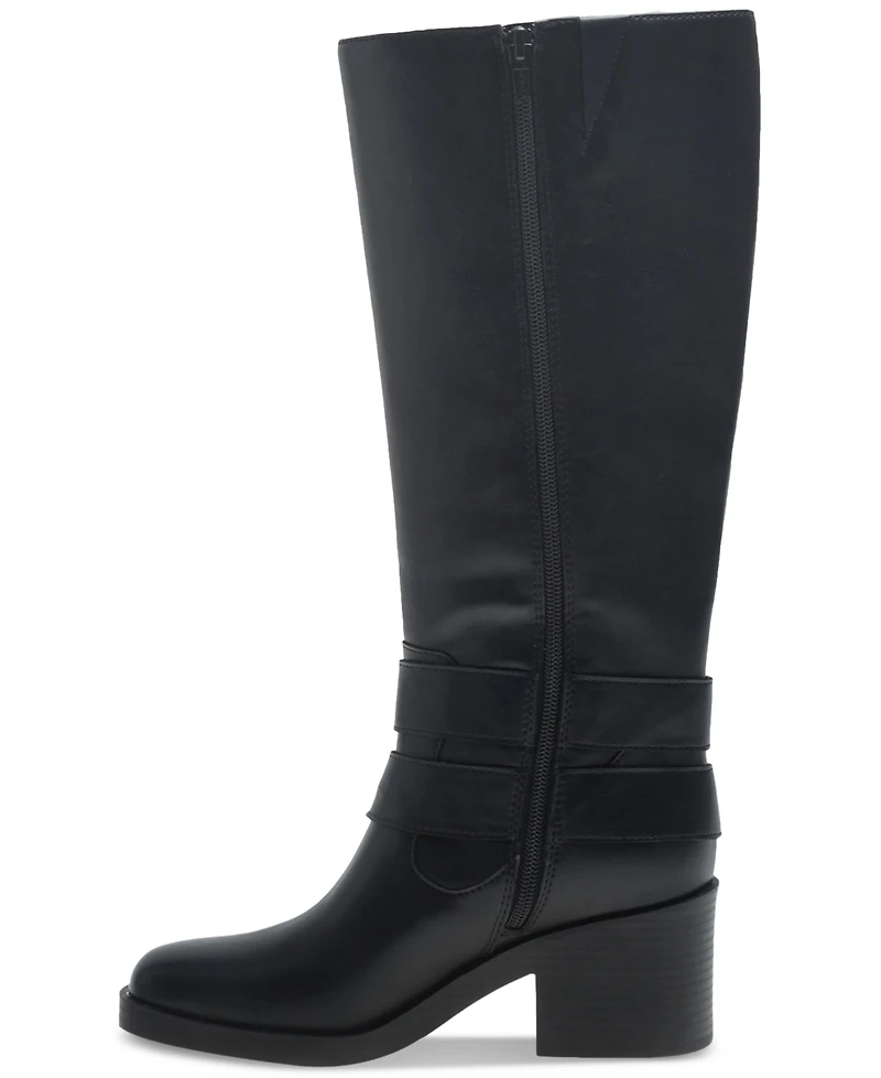 Wild Pair Buckk Buckle Moto Boots, Created for Macy's