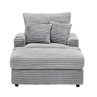 Streamdale Furniture 39-inch Spring upholstered armchair and Ottoman set