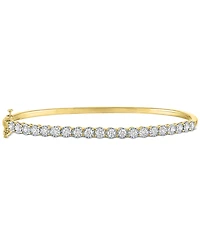 Forever Grown Diamonds Lab-Grown Diamond Prong Bangle Bracelet (1 ct. t.w.) Sterling Silver or 14k Gold-Plated