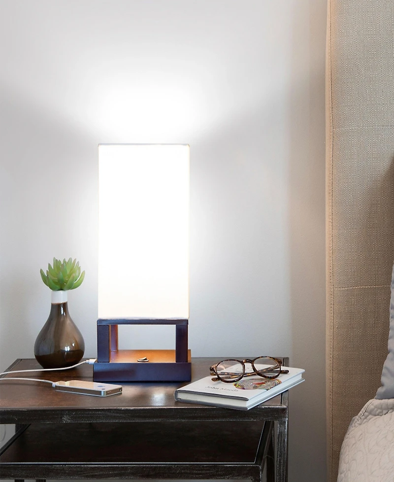 Maxwell Led Bedside Table Lamp Bundle Set of 2 with Usb Charging Ports (14")