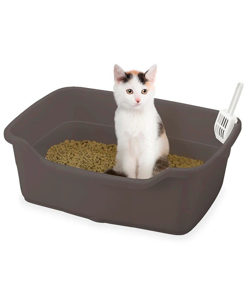 Paw Trax: Wide Cat Litter Pan - Brown