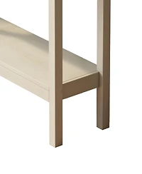 Streamdale Furniture Farmhouse Style Console Table with 2 Drawer and Bottom Storage Shelf for Entryway, Rustic Side Table with Storage Drawer and Shel