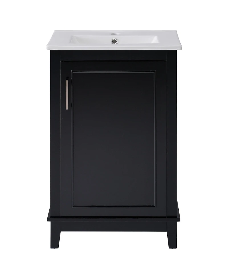 Streamdale Modern Bathroom Vanity with Ceramic Basin (20x15.5x33.3")