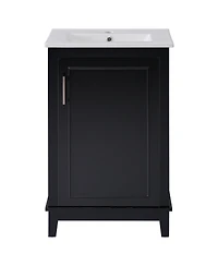 Streamdale Modern Bathroom Vanity with Ceramic Basin (20x15.5x33.3")